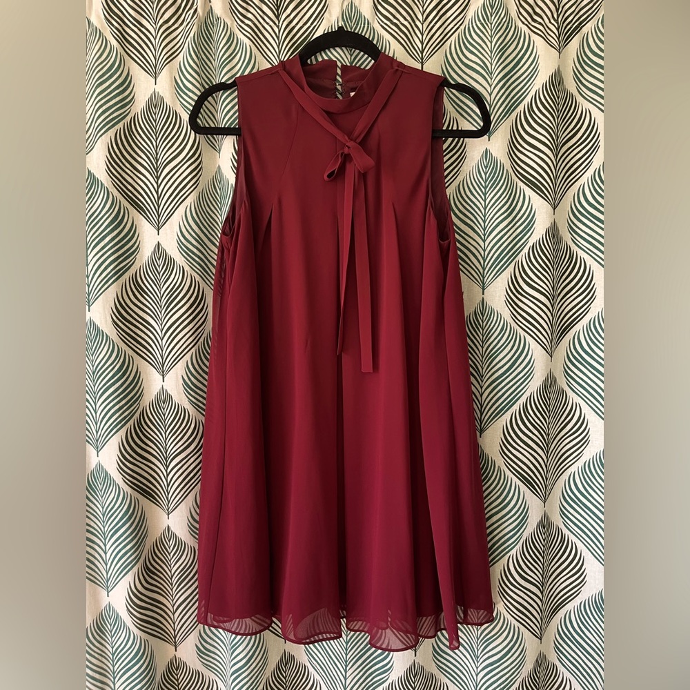 BCBGeneration wine red swing dress